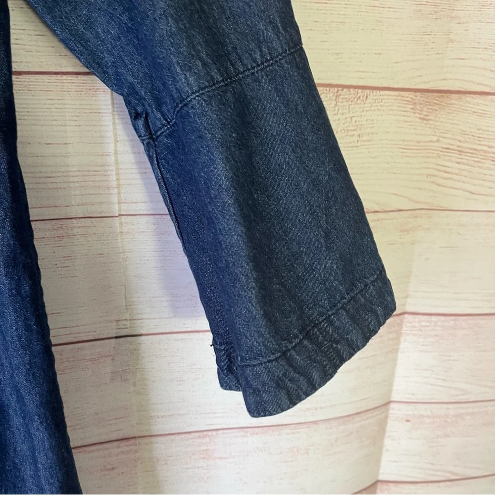 Draper‎ James Denim Ruffle Dress Size 8